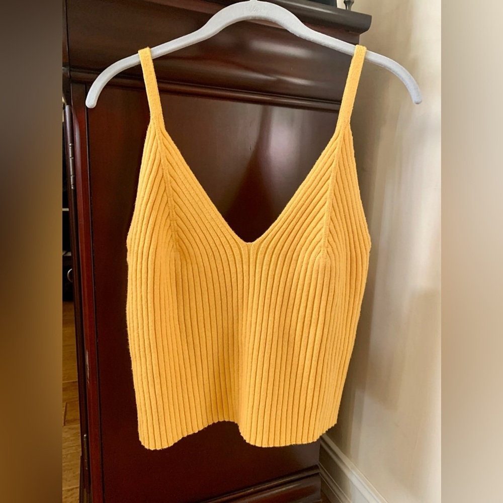 Yellow Anthropologie tank top-BRAND NEW WITH TAGS